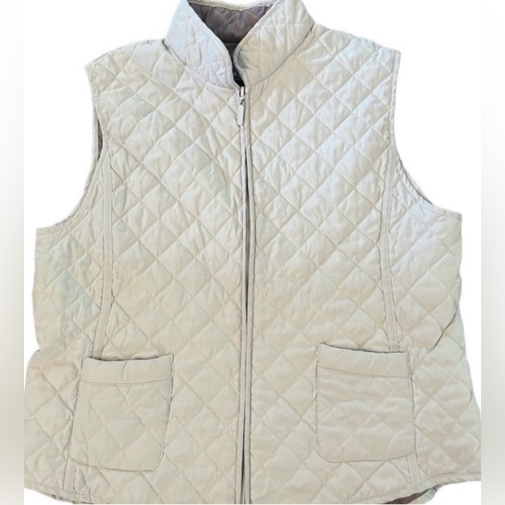 Van Heusen Women's White and Purple Vest